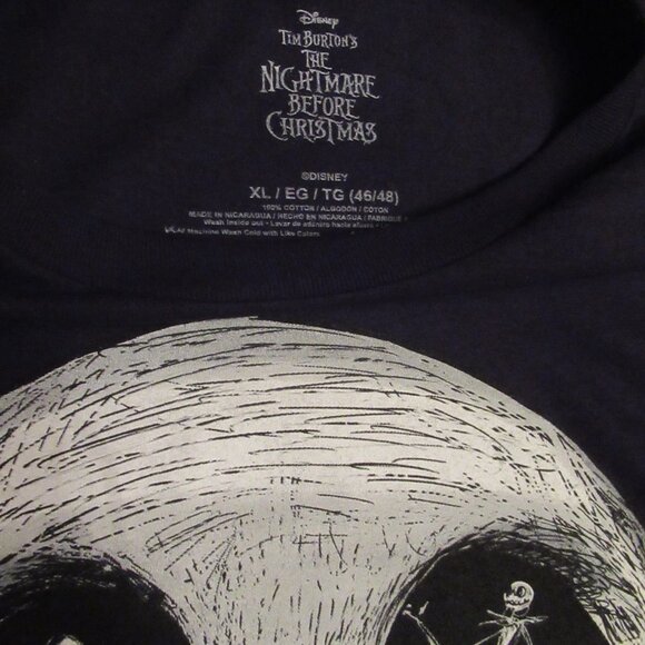 New Nightmare Before Christmas Jack Sally Eyes Skull T Shirt Medium or XL NMB4X - Picture 8 of 10